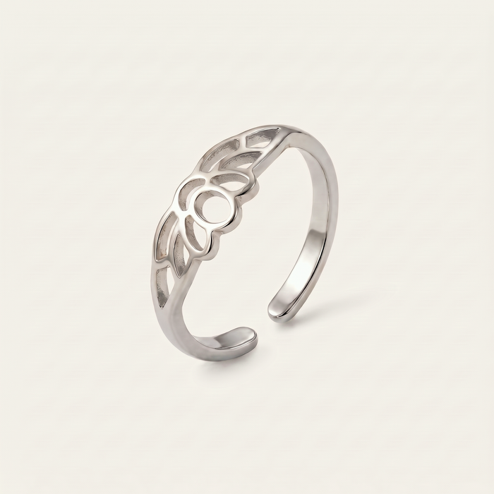 Lotus Toe Ring