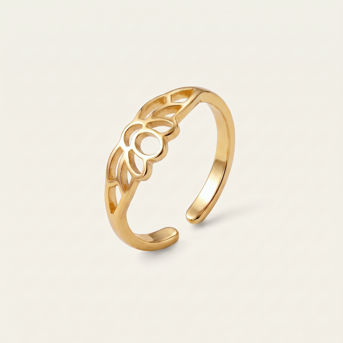 Lotus Toe Ring